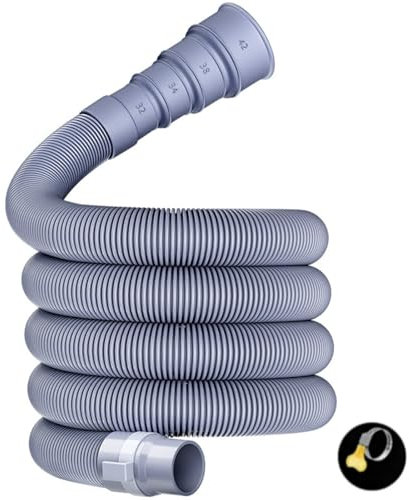 Kit de tuyau d'évacuation pour caravane et camping-car - Tuyau d'évacuation de l'évier de cuisine - Avec adaptateur réglable - Convient pour camping-cars, remorques, cuisines de caravane, salle de