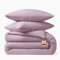 blanketino Bio Musselin Bettwäsche Set (Altrosa, 135x200 cm)