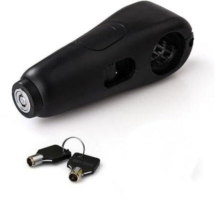 Candado Moto Alarma de 100 dB con Sonido para Manillar de Motocicleta, Scooter, vehículo eléctrico, Bicicleta, Seguro, antirrobo, Acelerador.(B)