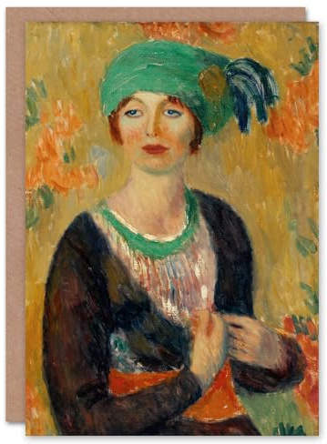 Artery8 William James Glackens Art Card Portrait of a Girl in Green Turban
