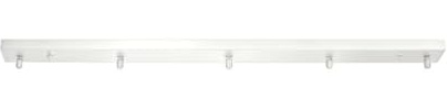 AstrizLamp Weiß Deckenbaldachi 80cm Rechteckig 5 Loch Baldachin Lampen Eisen Kabelabdeckung Deckenrosette Dekoration Deckendose Hängeleuchte-Lampenbaldachin Kit Alle Lampen Geeignet