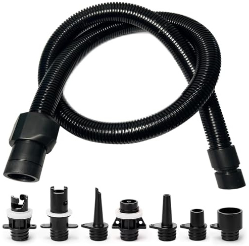 Adattatore per pompa SUP gonfiabile,8pcs Kit adattatore pompa gonfiabile,Adattatore Pompa SUP,Adattatore per Valvola SUP per Pompa dell'Aria per Paddle Board, Canoe, gommoni,Kayak,Letti gonfiabili