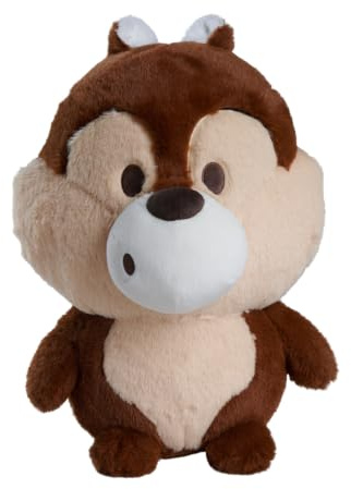 Disney Huggables Chip Plüschfigur 35 cm – großes Kuscheltier Streifenhörnchen zum Sammeln und Spielen, extra weicher Stoff, detailreicher Charakter, Fanartikel für Kinder und Fans