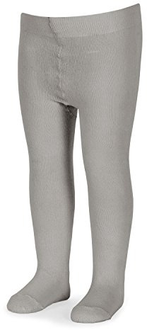 Sterntaler Mädchen Uni Strumpfhose, Silber Melange, 122-128 EU