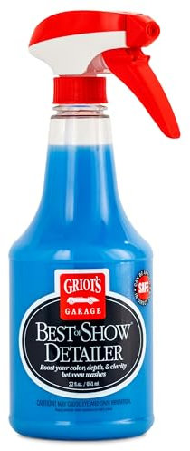 Griot's Garage Best of Show Detailer for Car Detailing, Wipes Away Dust, Fingerprints, and Light Dirt, Improves Paint Gloss and Color Between Washes, 10980, 22oz
