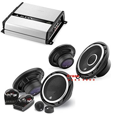 JL Audio JX400/4D 4-channel car amplifier 70 watts RMS x 4 + C2-650 450W 6.5 2-Way Evolution C2 Series Component Car Speakers System +C2-650x 450W 6.5 2-Way Evolution C2 Series Coaxial Car Speakers