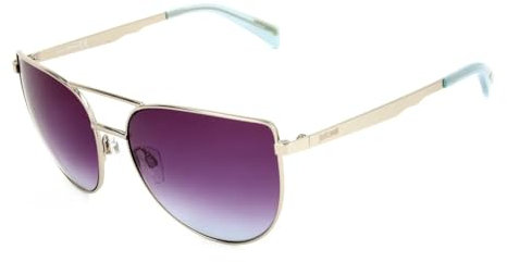 Just Cavalli Unisex-Erwachsene JC829S 16W 58 Sonnenbrille, Silber (Palladio Luc/Blu Grad)