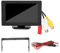 KIMISS Monitor per auto, schermo LCD in plastica TFT da 4,3 pollici 3 W Monitor retrovisore a 2 vie con ingresso AV monitor HD per telecamera retromarcia DVD