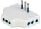 POLY POOL | PP2346X Adattatore Presa Tripla Salvaspazio Piccola Multipla Spaziozero, Una Spina 10A 2p+T, Tre Prese 10A 2p+T, Bianco, Ideale Per Spazi Stretti Distanza Presa-muro 20mm