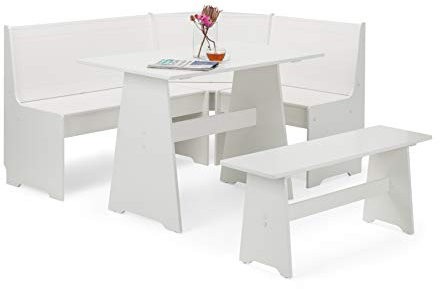 Julian Bowen Newport Corner Dining Set, Surf White
