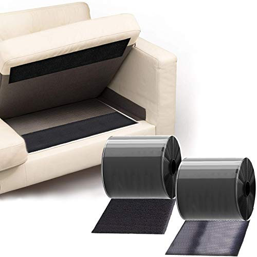 TEUVO Klettband Selbstklebend mit Klebstoff für DIY, Klettband Selbstklebend für Fixierung und Montage, 11CM Breit und 2M Lang