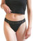 MYLILY® Menstruationsunterwäsche Tanga schwarz I Leichter bis mittlerer Schutz I Bio-Baumwolle I Menstruationsslips für Frauen I Nachhaltig & waschbar I Inkontinenz I Postpartal (XS)