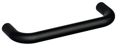 Möbelgriff 548.138B Ku.90 tiefschwarz ma 128mm HEWI