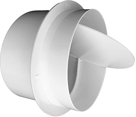 Tuyau De Conduit Clapet Anti-Retour 80mm Registre De Tirage Arrière Extracteur Ventilateur Volet Arrière pour Système De Ventilation Vmc - 3in