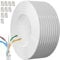 Cable Ethernet 50m, Cable Rj45 Blindé Cat 6 Gigabit Câble Réseau Extérieur Anti-Brouillage Résistant Aux Intempéries FTP 23AWG Cable Internet Blanc 50 Mètres Cable Lan pour Modem Routeur