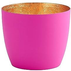 Gift Company Windlicht Madras M, Teelichthalter, Kerzenhalter, Eisen, Neon Pink, 8.5 cm, 1092504082