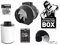 TRAFIKA Kit Extractor Cultivo 125mm/250m3h Filtro CARBÓN + Extractor DE Aire TT125 (2 velocidades) + 5M COMBIDUCT + LIGHTHANGERS (5KG) + POLEAS (64KG) / Kit EXTRACCIÓN Cultivo/Extractor Aire Cultivo