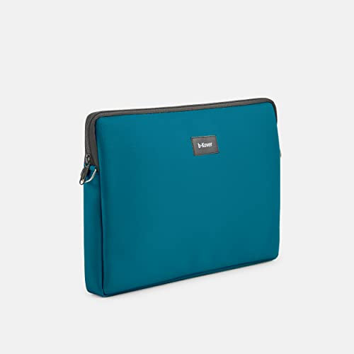 b-Kover Housse de Protection de qualité supérieure pour Ordinateur Portable 13 Pouces, en Cuir végétalien, imperméable, Anti-Chocs, Faite à la Main, Compatible (Turquoise)
