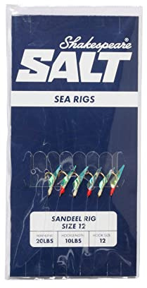 Shakespeare Salt Rig Fishing Rig (Sandeel - Hook Size-16)