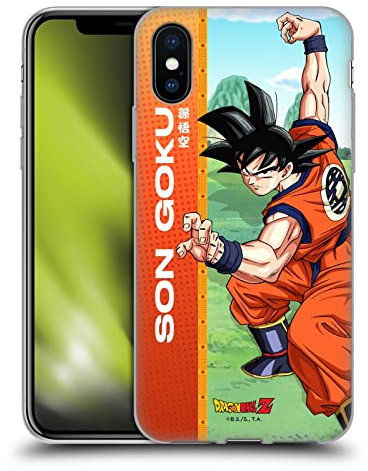 Head Case Designs Officially Licensed Dragon Ball Z Son Goku Saiyan Arc Characters Gel Case [Military Grade Protection] Compatible With Apple iPhone X/iPhone XS