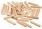 sourcing map Bois Goujons 50pcs 4x20mm(5/32x3/4) Goujons Biseauté Terminaux Bois Chevilles Four Séché Bois Dur pour Menuiserie Meubles Étagère