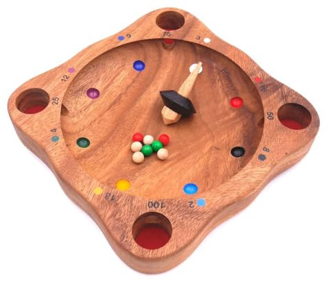 ROMBOL Tiroler Roulette - traditionelles Holzspiel mit Spannungsgarantie