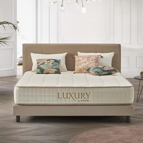 Naturalex - Federkernmatratze 180x200 cm - Luxury - H4 - mittelfest - Taschenfederkern - ausgezeichnete Anpassungsfähigkeit - viskoelastische High Resilience Matratze - optimale Belüftung - Blue Latex