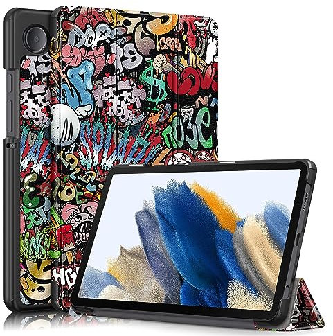 TOPCASE Funda para Samsung Galaxy Tab A9 8.7 Pulgadas 2023 SM-X110/X115,Ultra Delgado Carcasa con Soporte Función y Auto-Sueño/Estela,Pintada