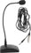 ibasenice Desktop Gooseneck Microphone High Sensitivity for Live Streaming and Meetings Flexible Design Wired Connection Sturdy Base for Stability