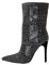 CARNEA Stiefeletten, Stivali Donna, Nero/Argento, 37 EU