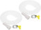 PATIKIL 6.5ft Air Conditioner Drain Hose, 2Pcs 16-25mm Mouth Universal AC Drain Hose with Clamp for Replacement and Drain Hose Extension Mini-Split Window AC Unit Faucet, White