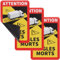 3x Toter Winkel magnetisch Angles Morts Frankreich LKW Bus über 3,5t Hinweis Schild (LKW)