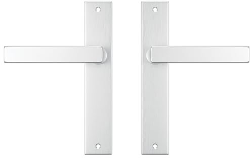 AXA Türbeschläge set - Edge Riga - Türklinken Innentüren mit Langschild - Aluminium