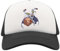 Atspauda Anime 237 Half Mesh Trucker Cap Baseballmütze Snapback Schwarz, Schwarz , Einheitsgröße
