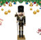 Figurines de Soldat Casse-Noisette,Noyer Poupée,Statues de Décor de Casse-Noisette en Bois,Figurines de Collection,Pin de Qualité Supérieure,Grand Decoration Noël Interieur (Tenant Une Hache)