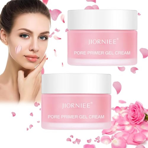 Pore Primer Gel Cream, 2 Stück Make-Up Base, Jiorniee Porenfüllende Gel, Make-Up Base Invisible Pore, Porenfüllende Filling Cream Gesicht, für alle Hauttöne Geeignet