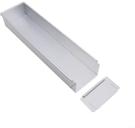 Zoegneer Cortadores rectangulares de aleación de aluminio para tartas de tiramisú para hornear de metal para anillo para tostadas o pan