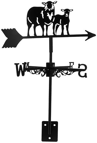 BCOATH Dekorative Schaf-windfahne Eisen-wetterfahne für Den Hof Wetterfahne Wetterfahne Windrichtungsanzeiger Garten Dekorative Windfahne