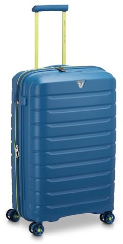 RONCATO B-flying Move Valigia Trolley Medio 68 cm, espandibile con zip e con sistema di chiusura TSA - Blu Laguna