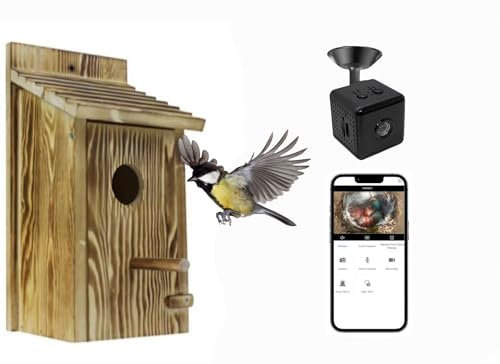 Smart Bird House With Camera, 3MP Birdhouse Camera For Outdoors, Auto Capture Bird Videos & Motion Detection, Watch Bird Nesting & Hatching Live, DIY Gift