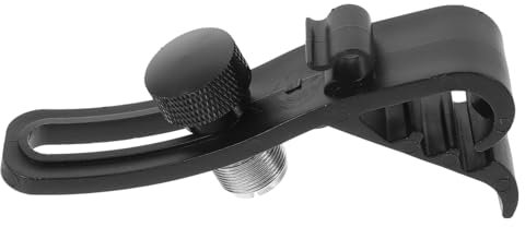 Vaguelly Pince Microphone De Batterie Réglable Antichoc Avec Rainures Support Compatible Fixation Pratique Pour Divers Tambours Noir