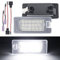 AUTOXBERT 2 x LED Kennzeichenbeleuchtung Für VW Golf MK6 MK7 Passat B6 B7 Jetta, Für Audi A1 A3 A4 A6 LED Nummernschildbeleuchtung 18 SMD Canbus Heckleuchten
