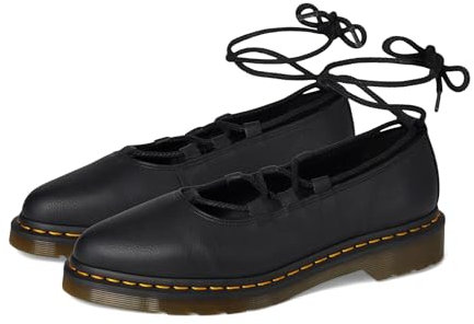 Dr. Martens Women's Elphie Ii Ballet Flat, Black, 6 UK