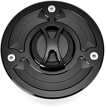 Motorrad Teile CNC Aluminium Tankdeckel for KTM Duke 200 125 390 Öl Kappe Zubehör Tankdeckel Motorrad(Black)