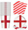 WedDecor World Cup Tableware Set – Red & White Paper Napkins, Cups & Plates – St. George Themed Party Set for Sports Games Events, Pub, BBQ, Outdoor & Football, Set of 60pcs