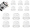 LUMOOM 12 piezas de bomba de cebador, bomba de combustible, carburador, cebador de pera, carburador, piezas de repuesto 19/22 mm, para cortacésped, motosierra, desbrozadora