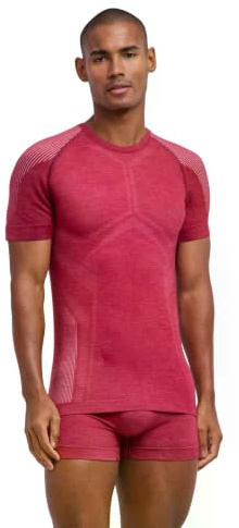 Falke Men's Wool-Tech Light Shortsleeved Sports Functional Shirt Thermoregulating Underwear Breathable Climate-Regulating Odour-Neutralising Functional Yarn 1 Piece