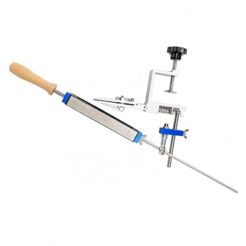 Fabater Guides Messerschärfsystem, Professionelles Messerschärfset mit 4 Schleifsteinen (150/400/800/2000), 360° Drehbares Flip-Design, Polierölstein für die Tasche (Mit 4 Diamant-Schleifsteinen)