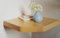 Gill New Capri Floating Corner Shelf Oak Wood Effect NEW
