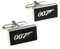 5starwarehouse® Manschettenknöpfe in Geschenkbox für Herren, Schmuck, für Büro, Weihnachten, Party, als Geschenk für Ihn, stahl, 007